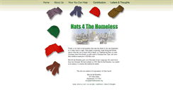 Desktop Screenshot of hats4thehomeless.org